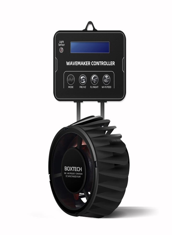 UPETTOOLS Aquarium Wave Maker With Controller, 3400 GPH DC Circulation Pump, Ultra-Quiet Fish Tank Powerhead with Magnetic Mount Suction for 60-120 Gal Freshwater Saltwater Tank - Image 1